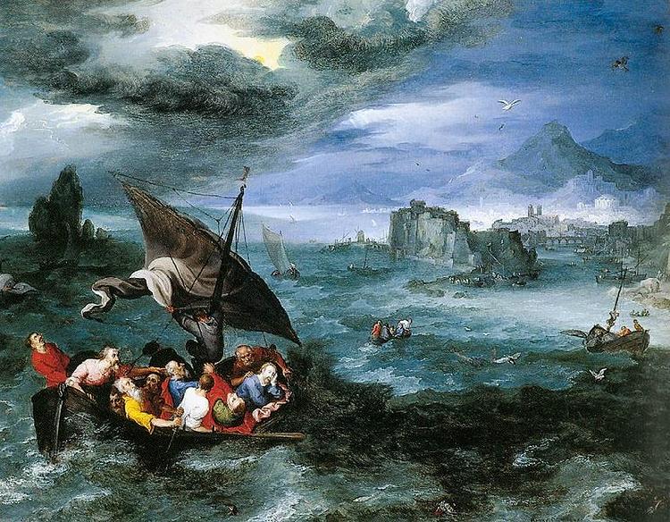 Pieter Brueghel the Younger Christ in the Storm on the Sea of Galilee oil painting picture